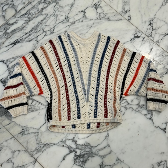 Black Tape Striped Knit Sweater - Picture 1 of 5